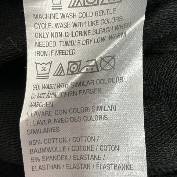 1X PANTS D&CO. BLACK SNAPS AT BOTTOM QVC CLOTHES-💕OFFERS & BUNDLES - Picture 8 of 9